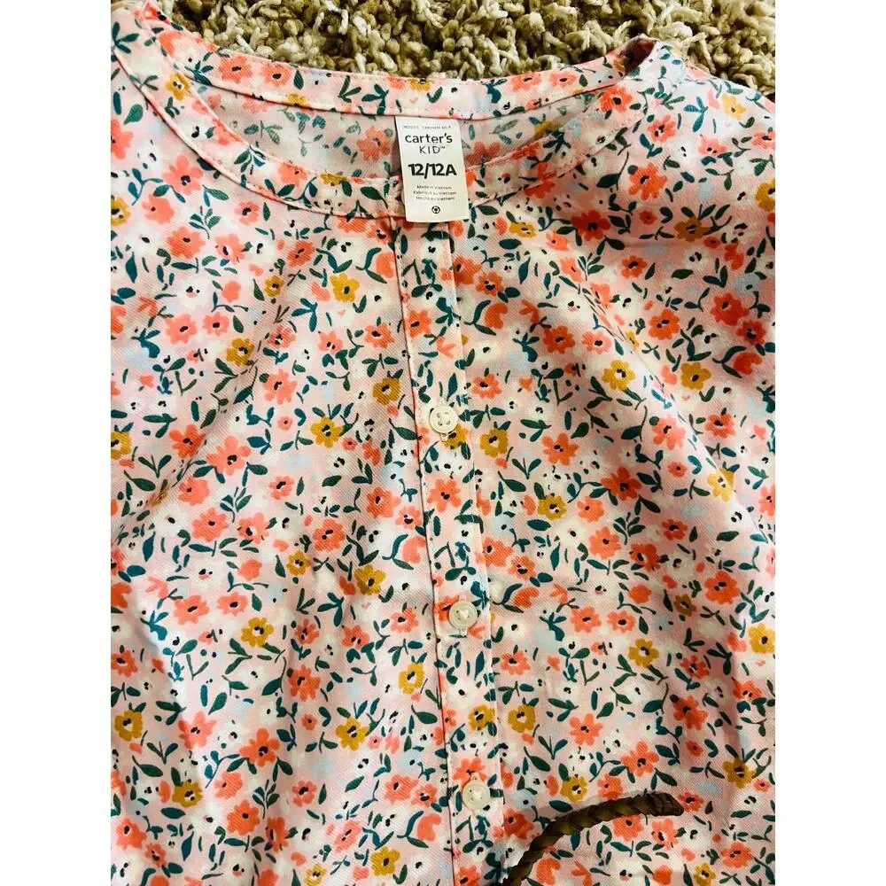 NWT❤️Carters Girls cotton Dress sz12